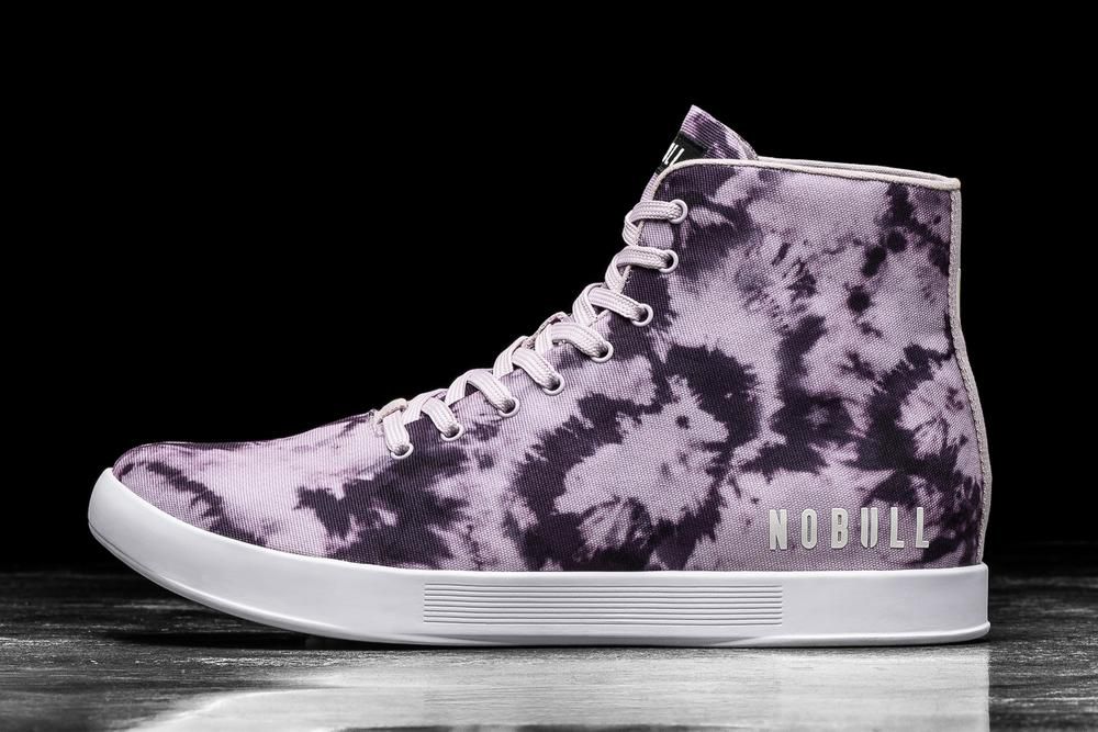 NOBULL Men's High-Top Wisteria Tie-Dye Canvas Training Shoes - Wisteria Tie-Dye - Ireland (3715LDBMT